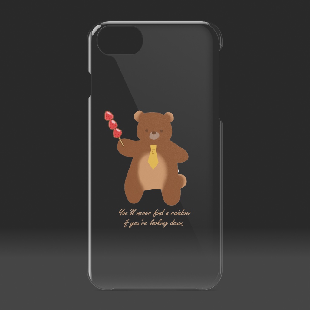 ベーグルさん(いちごあめ)クリアケース