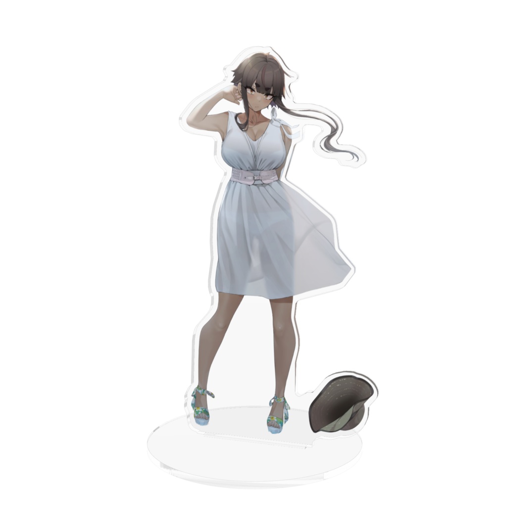 白ワンピが似合う、はっぱちゃんフィギュア