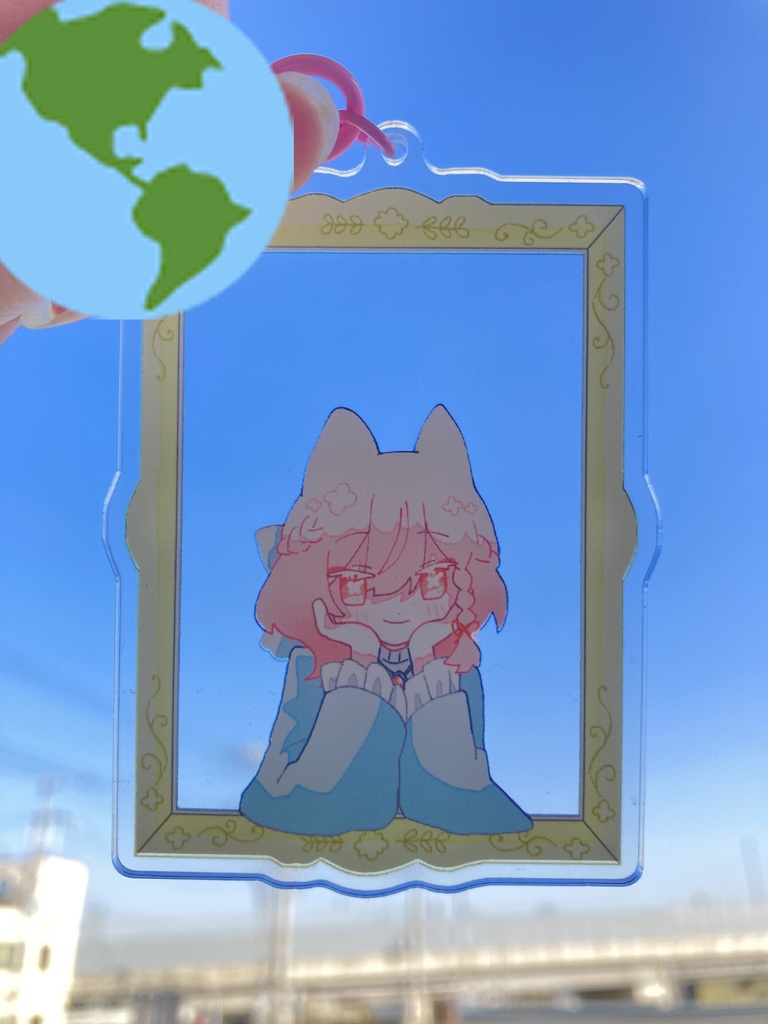 咲月くろね・ナタリシア・シックス 額縁アクリルキーホルダー