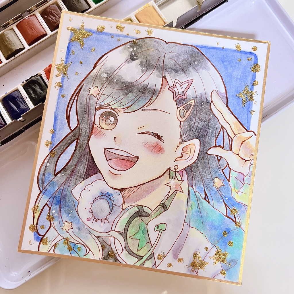 【色紙プロセカ】小豆沢こはね、白石杏、東雲彰人、青柳冬弥