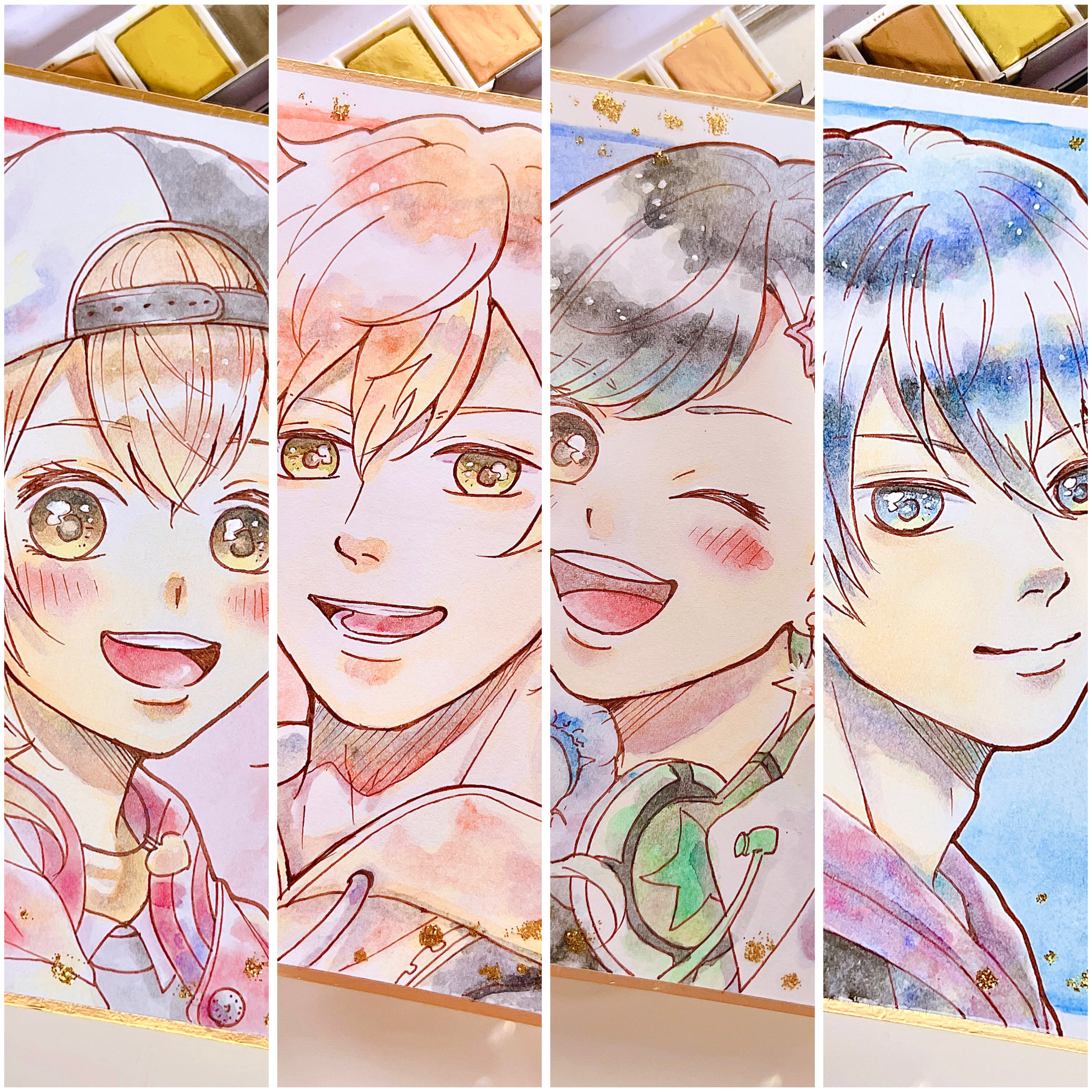 【色紙プロセカ】小豆沢こはね、白石杏、東雲彰...