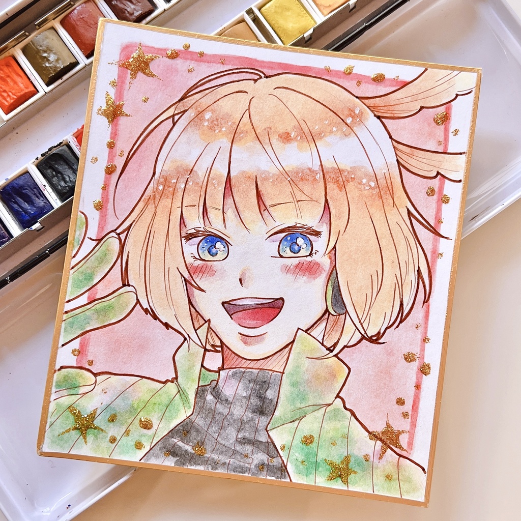 【色紙ワートリ】空閑遊真、小南桐絵、二宮匡貴、犬飼澄晴、辻新之助