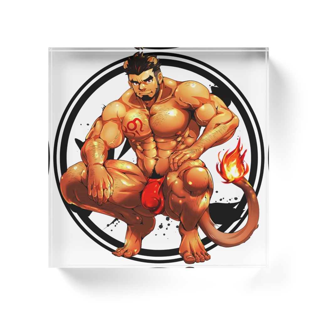 ギチギチかつ毛量が多いネコちゃん_赤褌ver.(M)