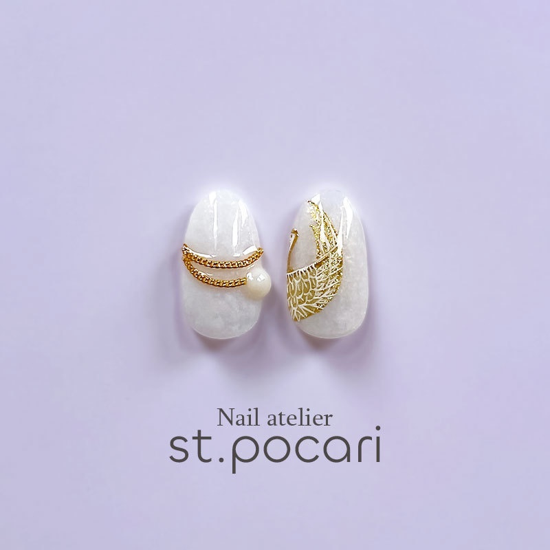 【Fシリーズ】鶴丸国永イメージネイルチップ【着せ替え】