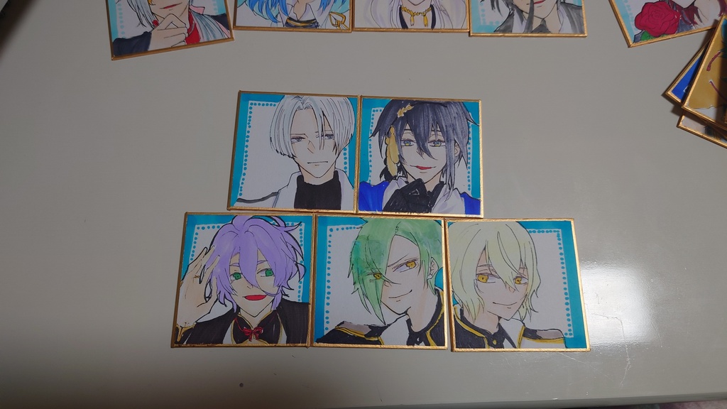 ミニまめ色紙　とうらぶ