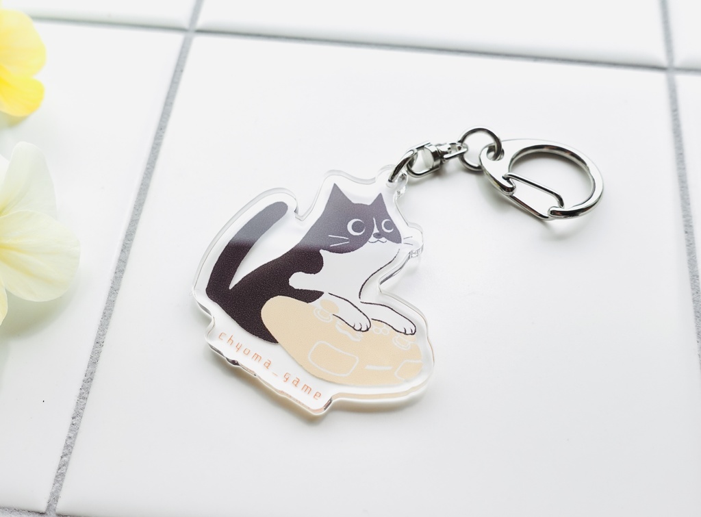 『ねこのてもかりたい』アクリルキーホルダー(2種)