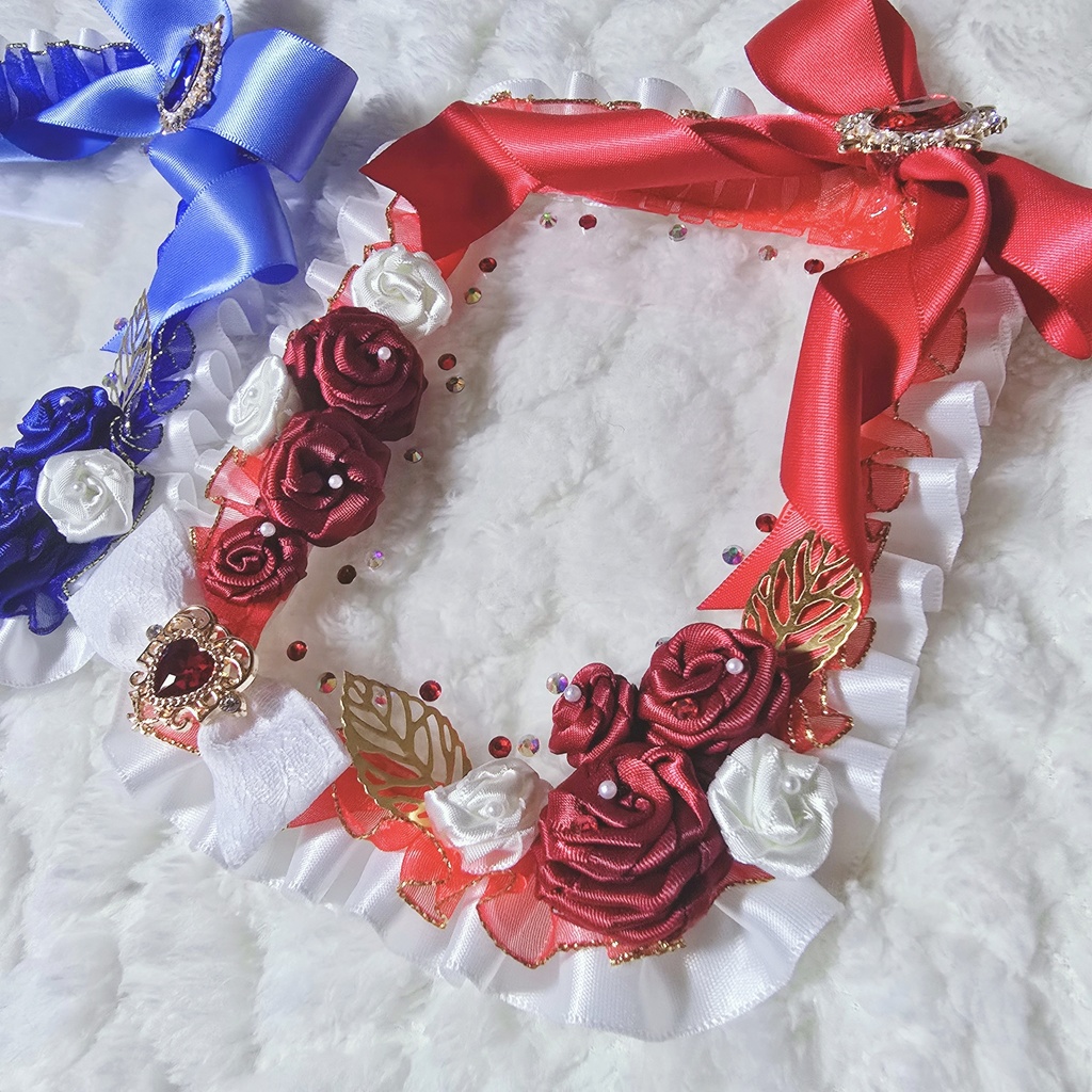 硬質ケース レースデコ ブロマイドサイズ Rose🌹Ribbon