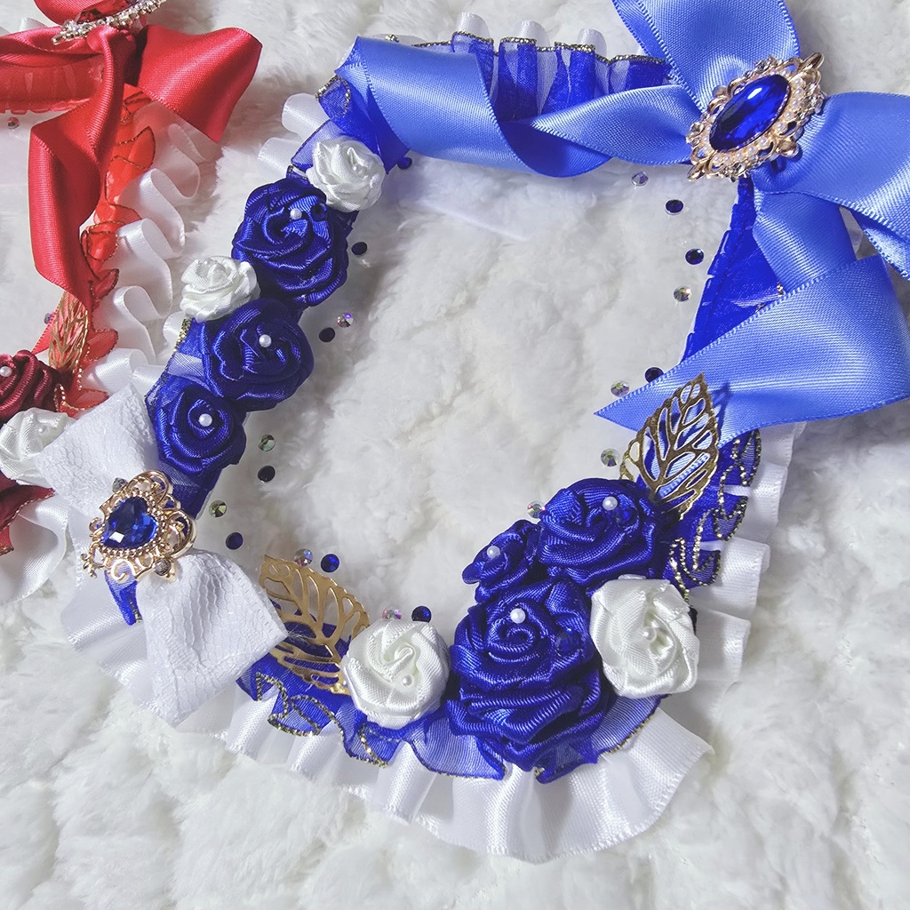 硬質ケース レースデコ ブロマイドサイズ Rose🌹Ribbon