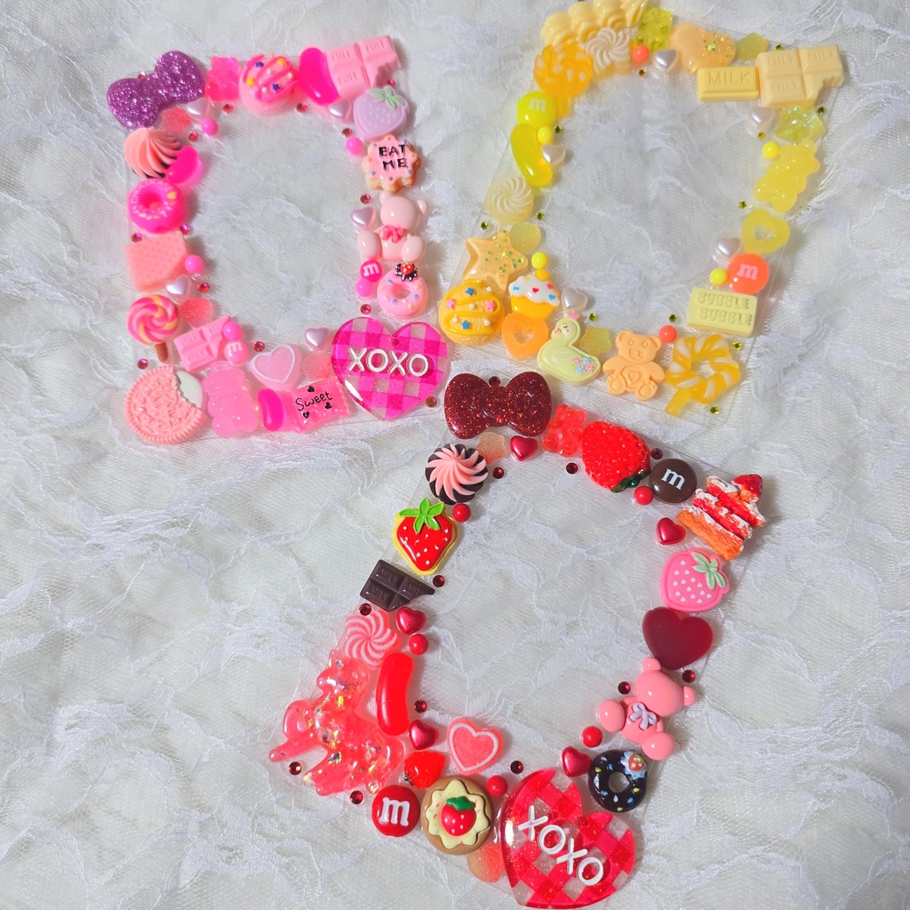 硬質ケース デコケース ブロマイドサイズ たっぷりすいーつ🍰🍫🍭