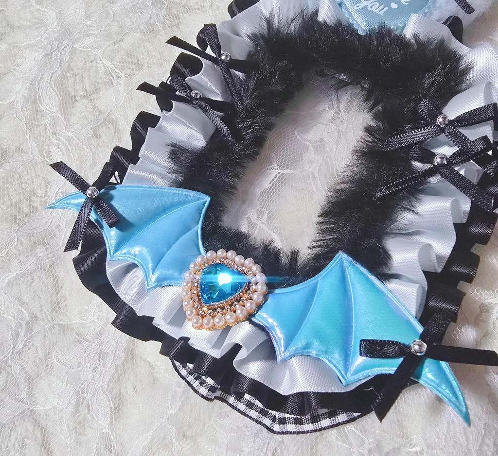 硬質ケース レースデコ 黒うさちゃん🖤..ꪔ̤