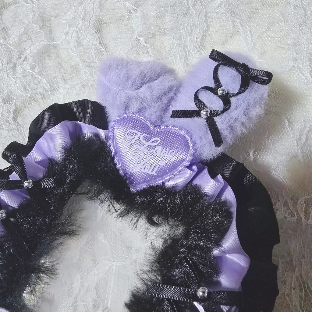 硬質ケース レースデコ 黒うさちゃん🖤..ꪔ̤