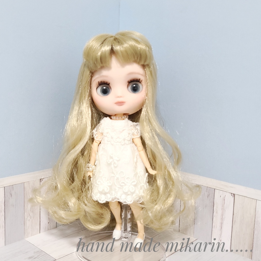 【送料込】背景撮影ボード(ブルー×シャビー)【ドールハウス】