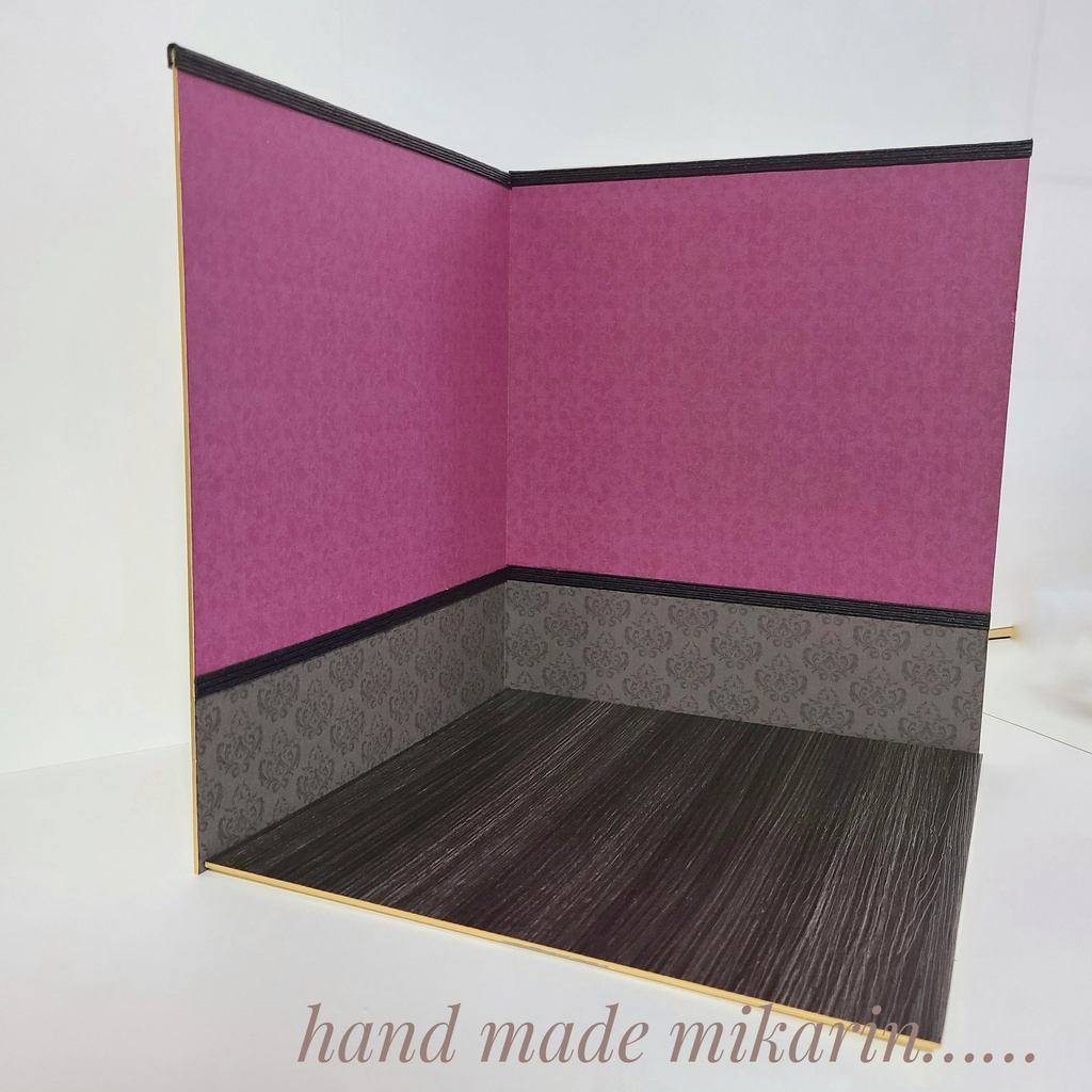 【送料込】背景撮影ボード(ゴシック)【ドールハウス】