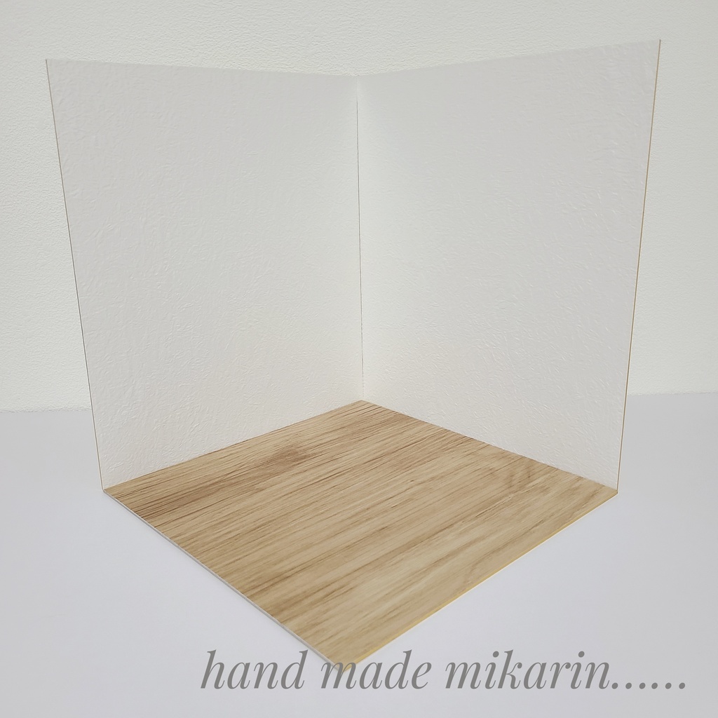 【送料込】背景撮影ボード(ホワイト④)【ドールハウス】