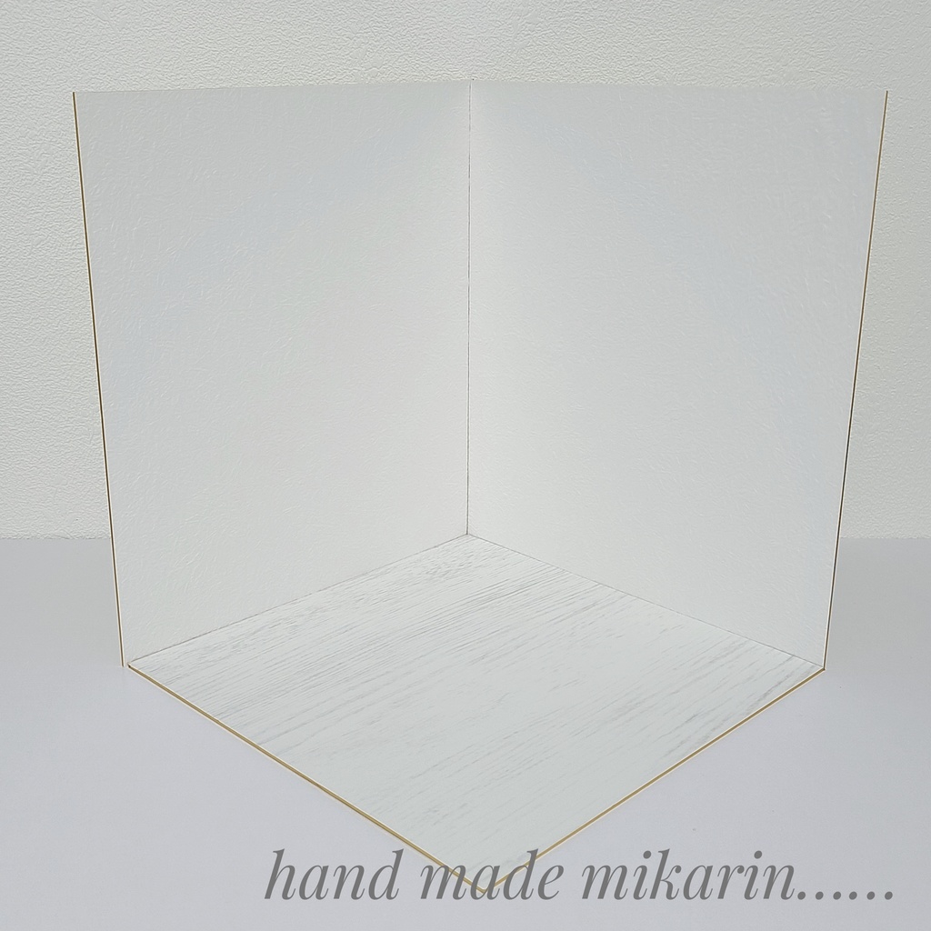 【送料込】背景撮影ボード(ホワイト③)【ドールハウス】