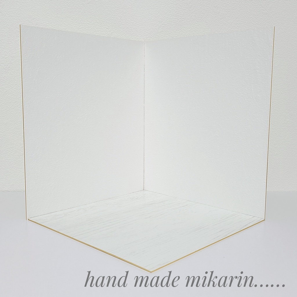 【送料込】背景撮影ボード(ホワイト③)【ドールハウス】