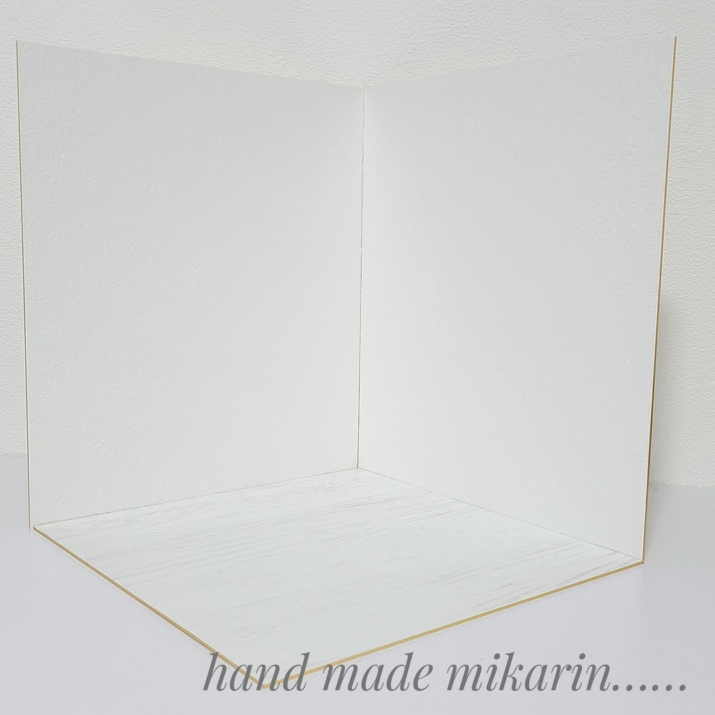 【送料込】背景撮影ボード(ホワイト③)【ドールハウス】