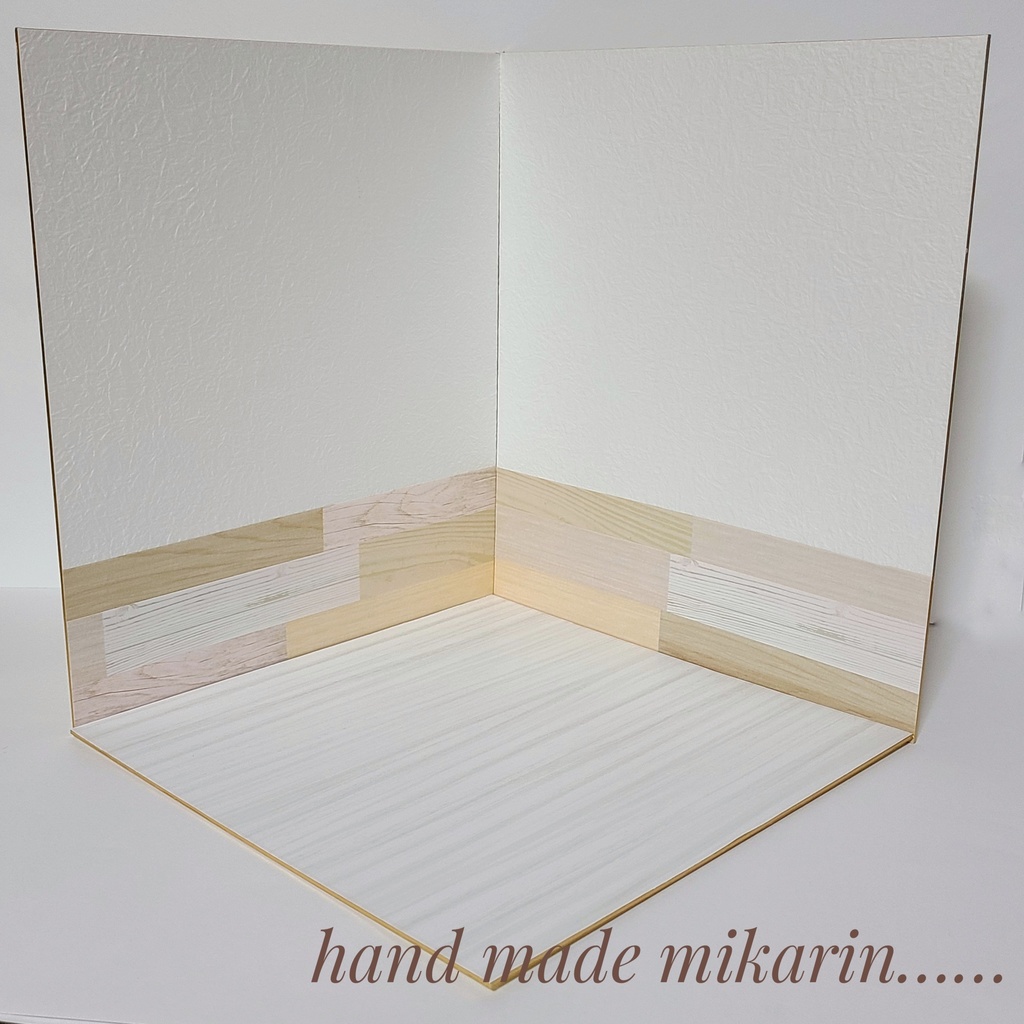 【送料込】背景撮影ボード(ホワイト②)【ドールハウス】