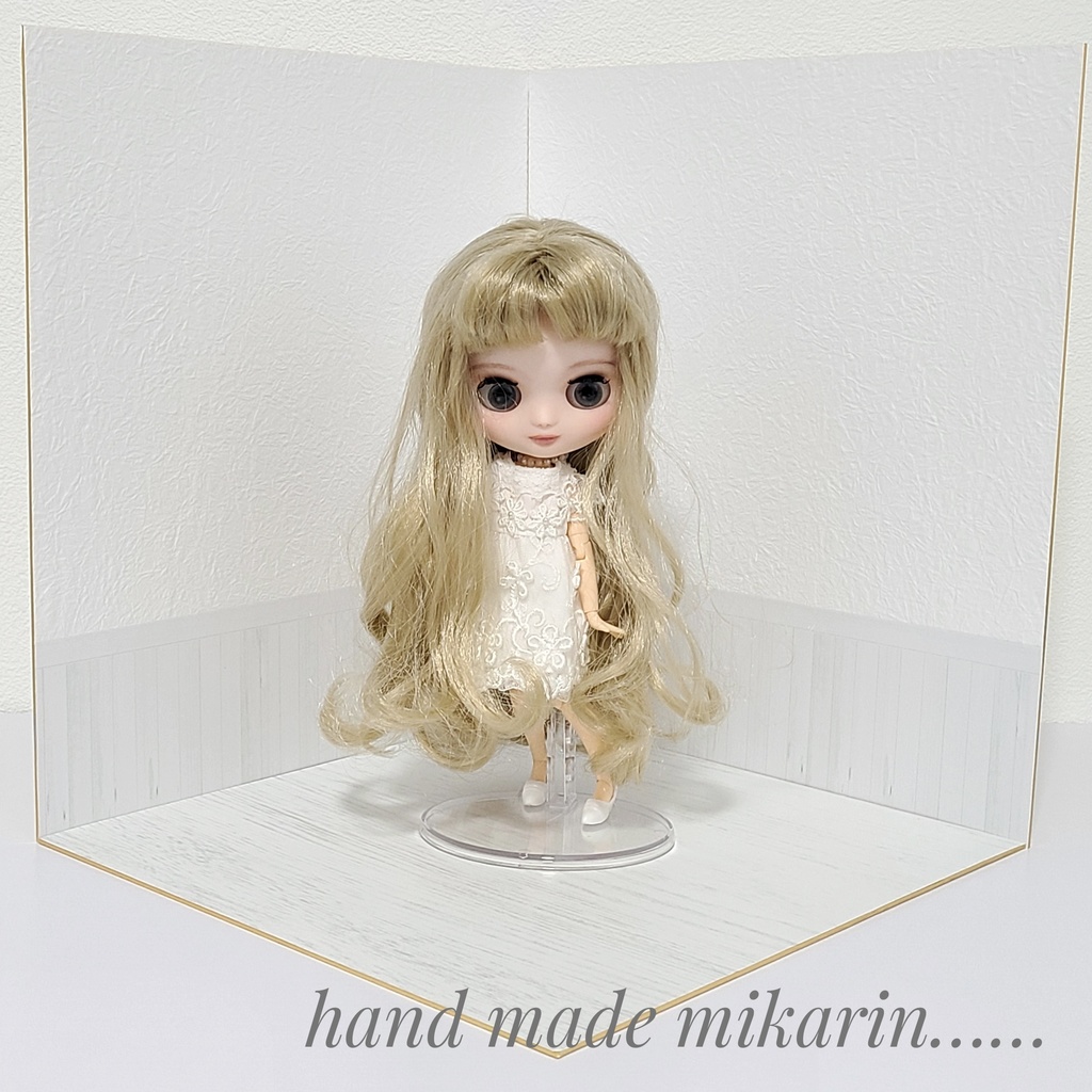 【送料込】背景撮影ボード(ホワイト①)【ドールハウス】