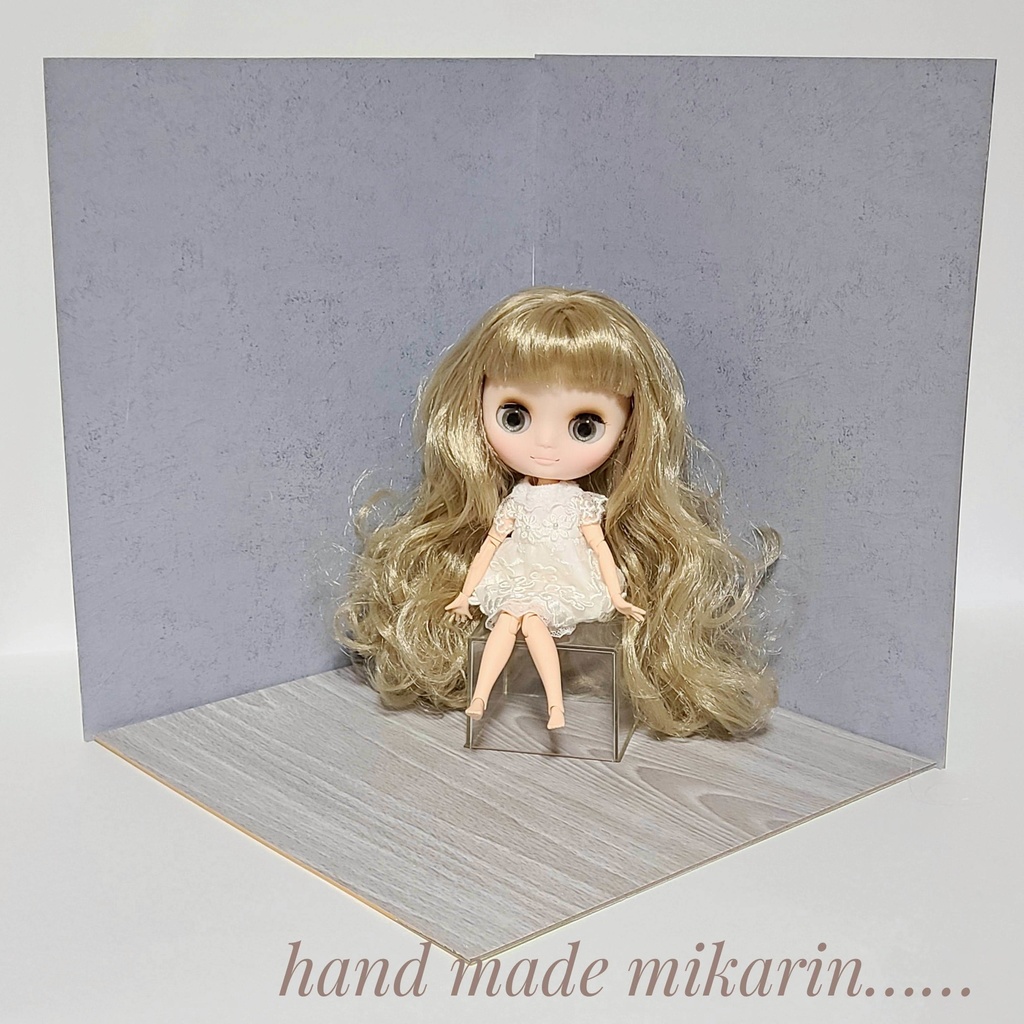 【送料込】撮影用背景ボード(モルタル風)【ドールハウス】