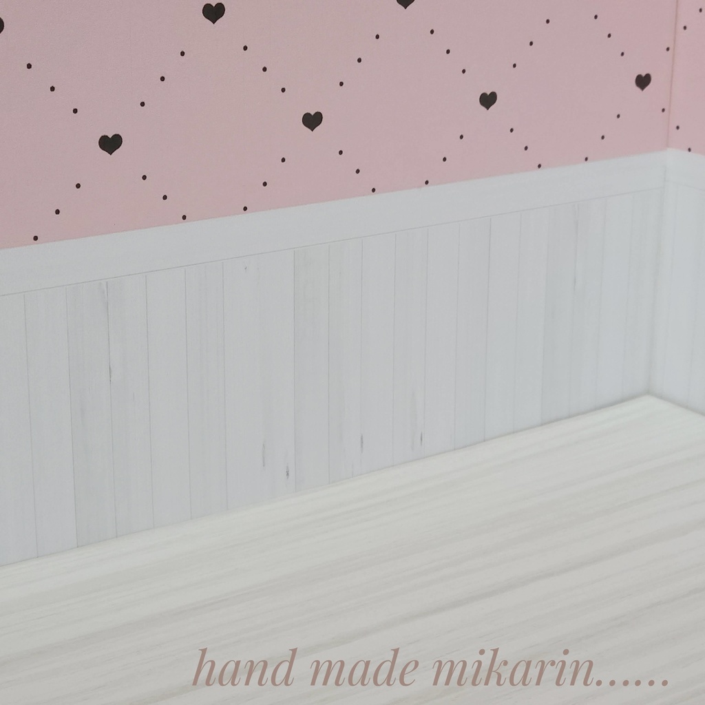 【送料込】背景撮影ボード(ハート)【ドールハウス】