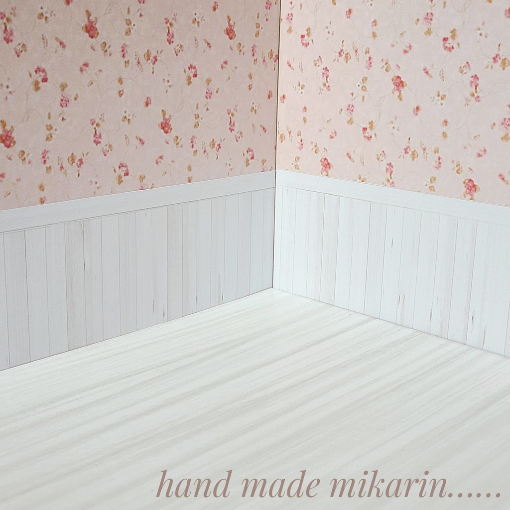 【送料込】背景撮影ボード(小花柄)【ドールハウス】