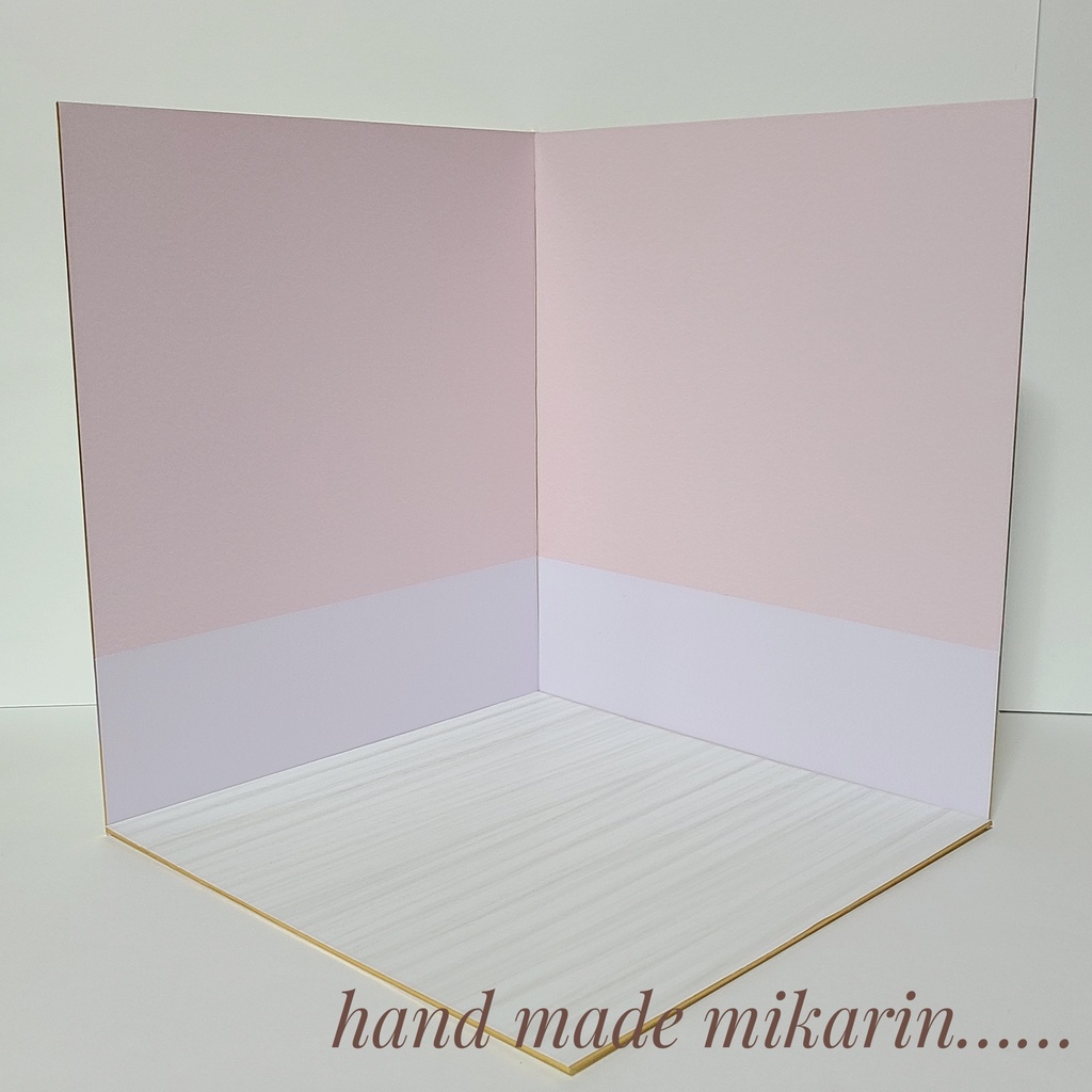 【送料込】背景撮影ボード(ピンク×パープル)【ドールハウス】