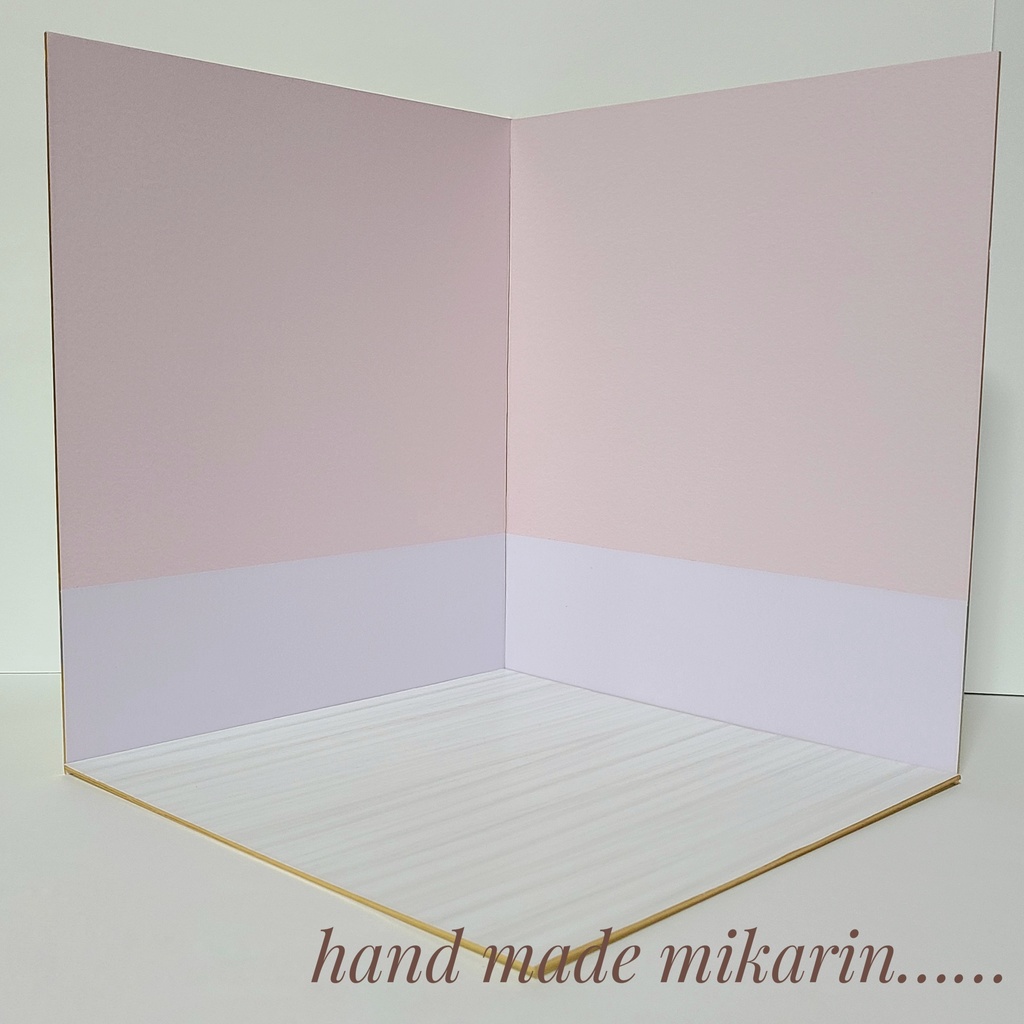 【送料込】背景撮影ボード（ピンク×パープル）【ドールハウス】