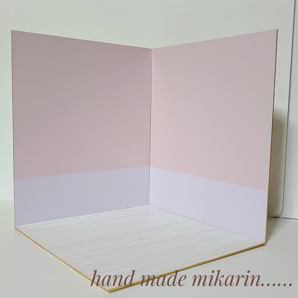 【送料込】背景撮影ボード(ピンク×パープル)【ドールハウス】