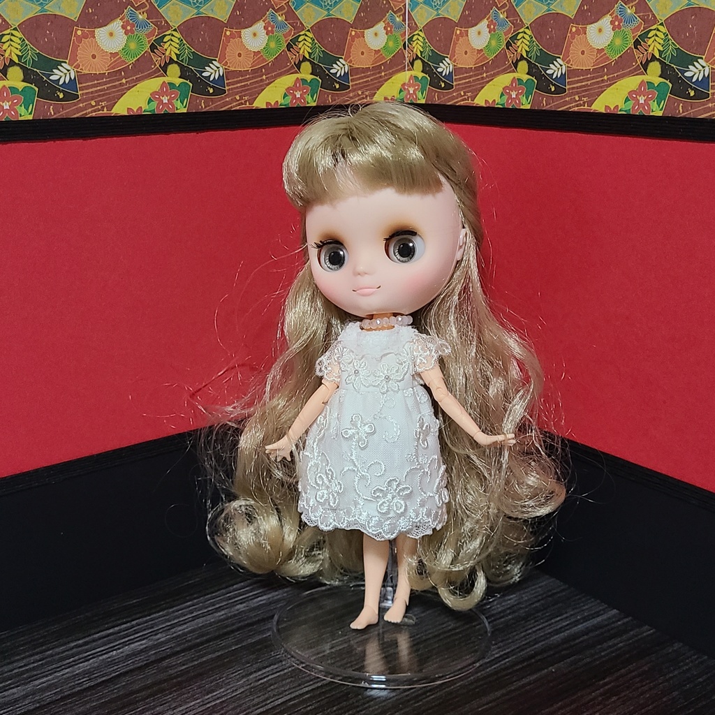 【送料込】背景撮影ボード(和柄×赤)【ドールハウス】