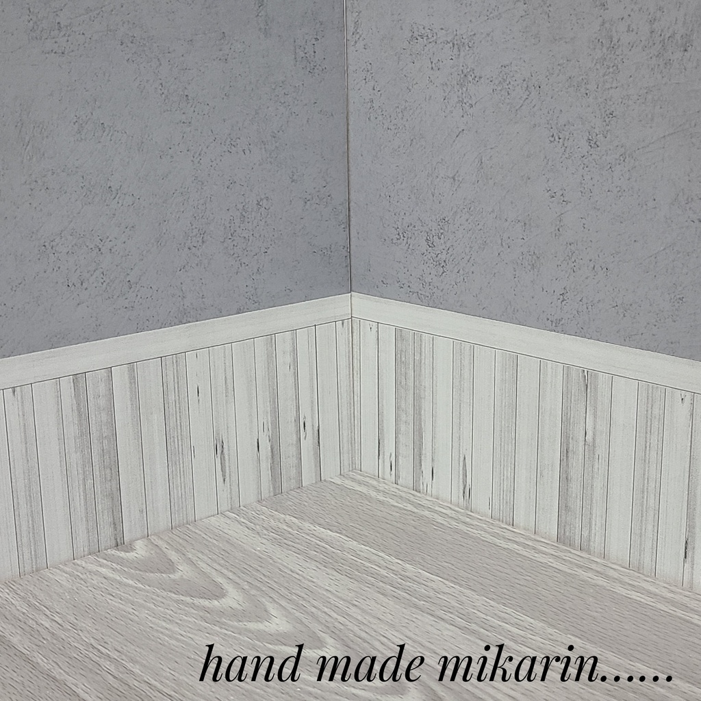 【送料込】背景撮影ボード(モルタル×グレー)【ドールハウス】