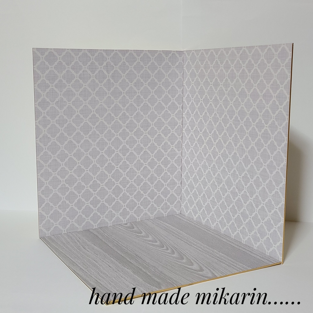 【送料込】背景撮影ボード(モロッカン×グレー)【ドールハウス】