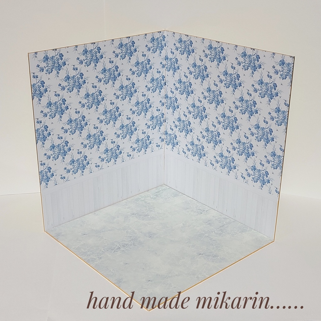 【送料込】背景撮影ボード(青ぶどう)【ドールハウス】