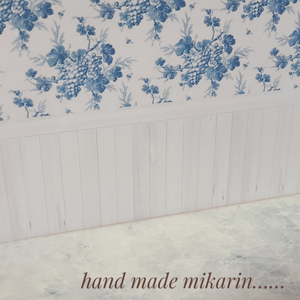 【送料込】背景撮影ボード(青ぶどう)【ドールハウス】