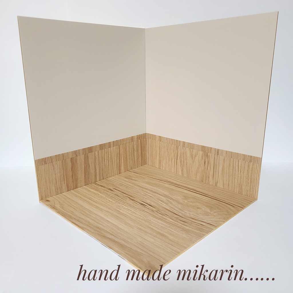 【送料込】背景撮影ボード(ベージュ)【ドールハウス】