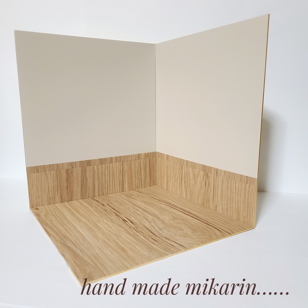 【送料込】背景撮影ボード(ベージュ)【ドールハウス】