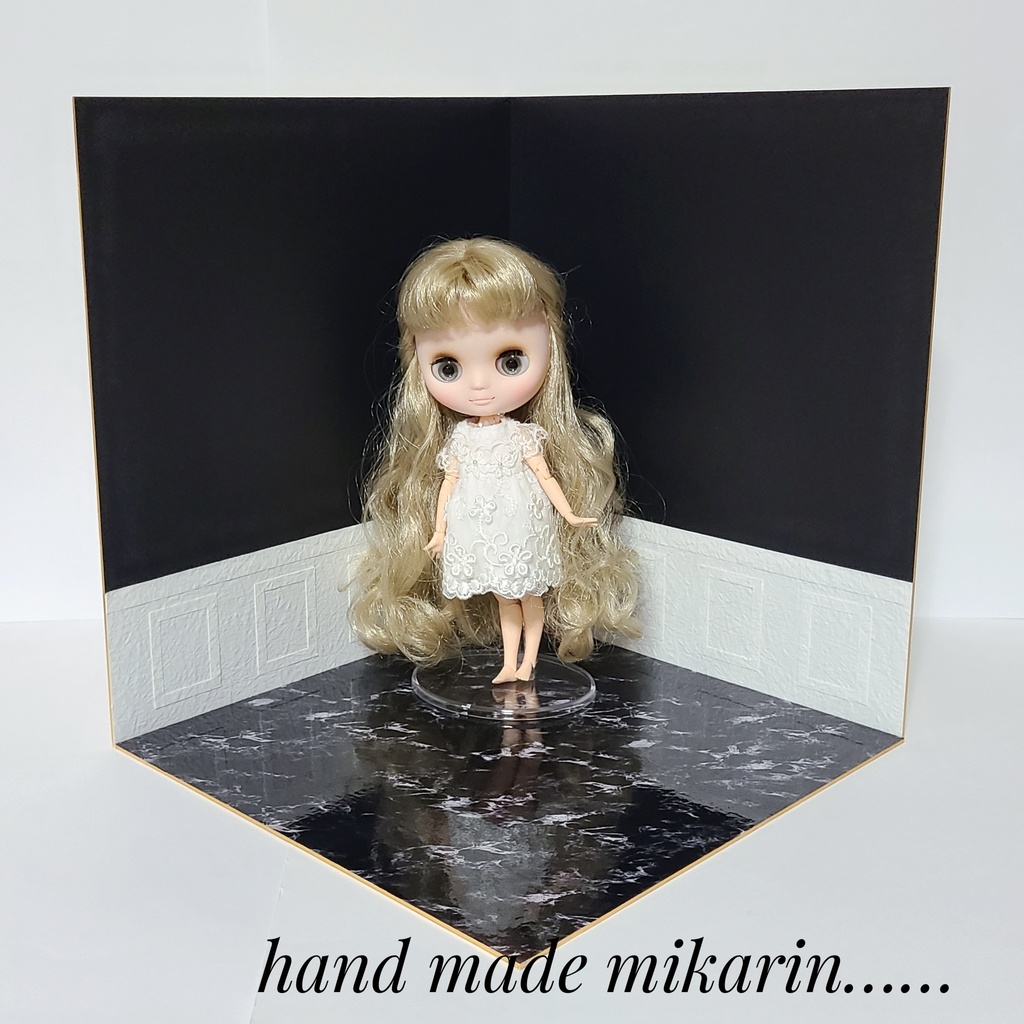 【送料込】背景撮影ボード(ブラック①)【ドールハウス】