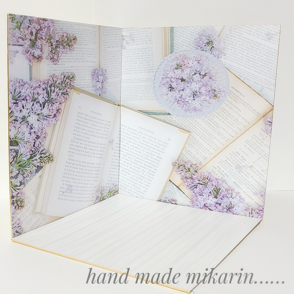 【送料込】背景撮影ボード(ラベンダー)【ドールハウス】