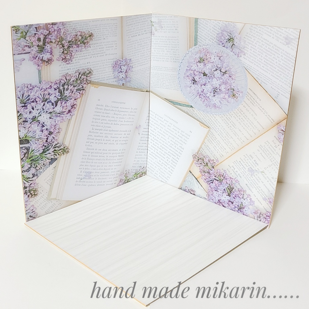 【送料込】背景撮影ボード(ラベンダー)【ドールハウス】