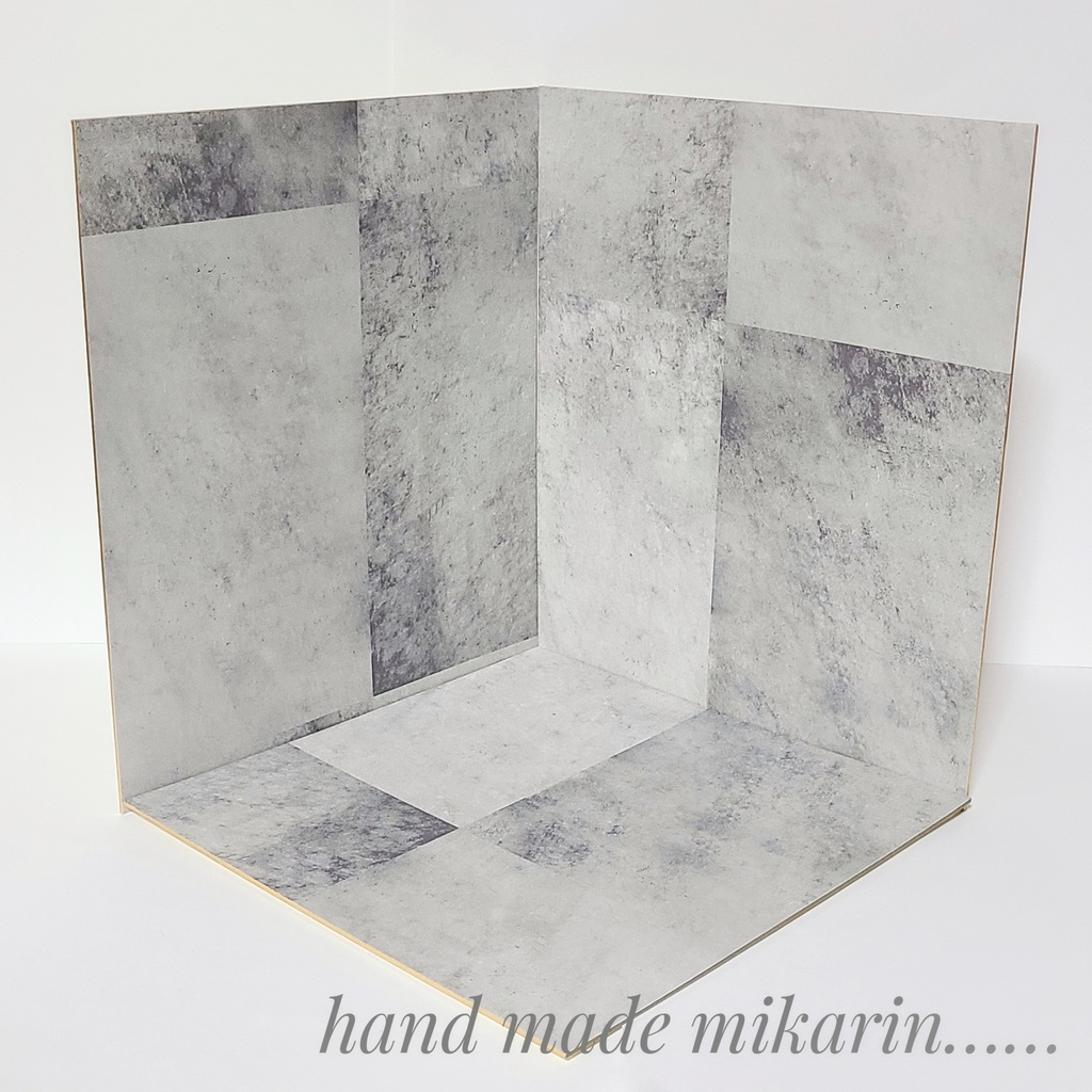 【送料込】背景撮影ボード(コンクリート)【ドールハウス】