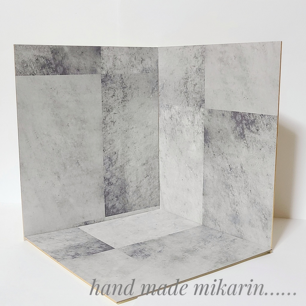 【送料込】背景撮影ボード(コンクリート)【ドールハウス】