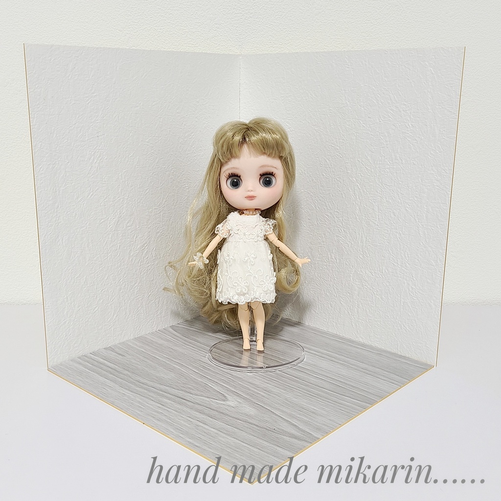 【送料込】背景撮影ボード(ホワイト⑤)【ドールハウス