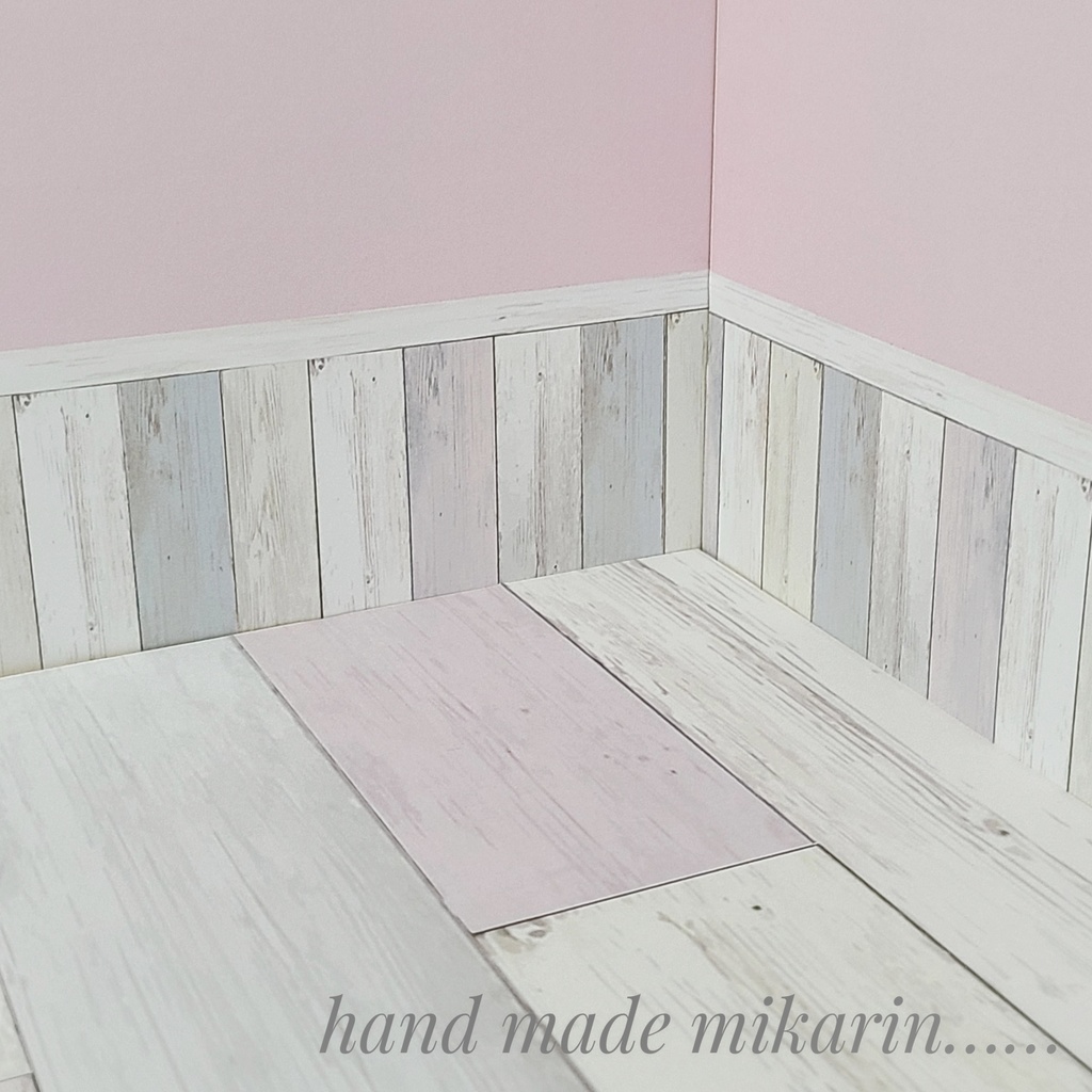 【送料込】背景撮影ボード(ピンク×シャビー)【ドールハウス】