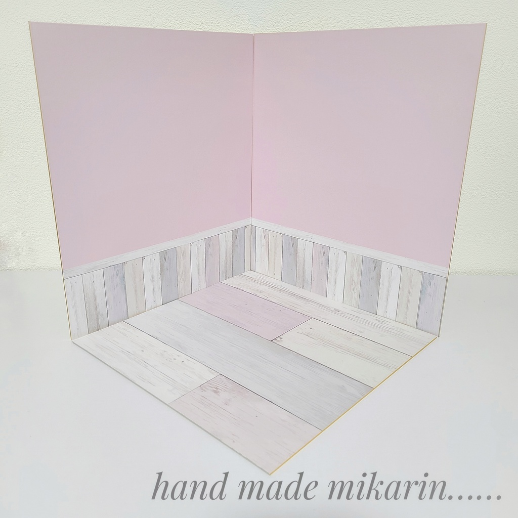 【送料込】背景撮影ボード(ピンク×シャビー)【ドールハウス】