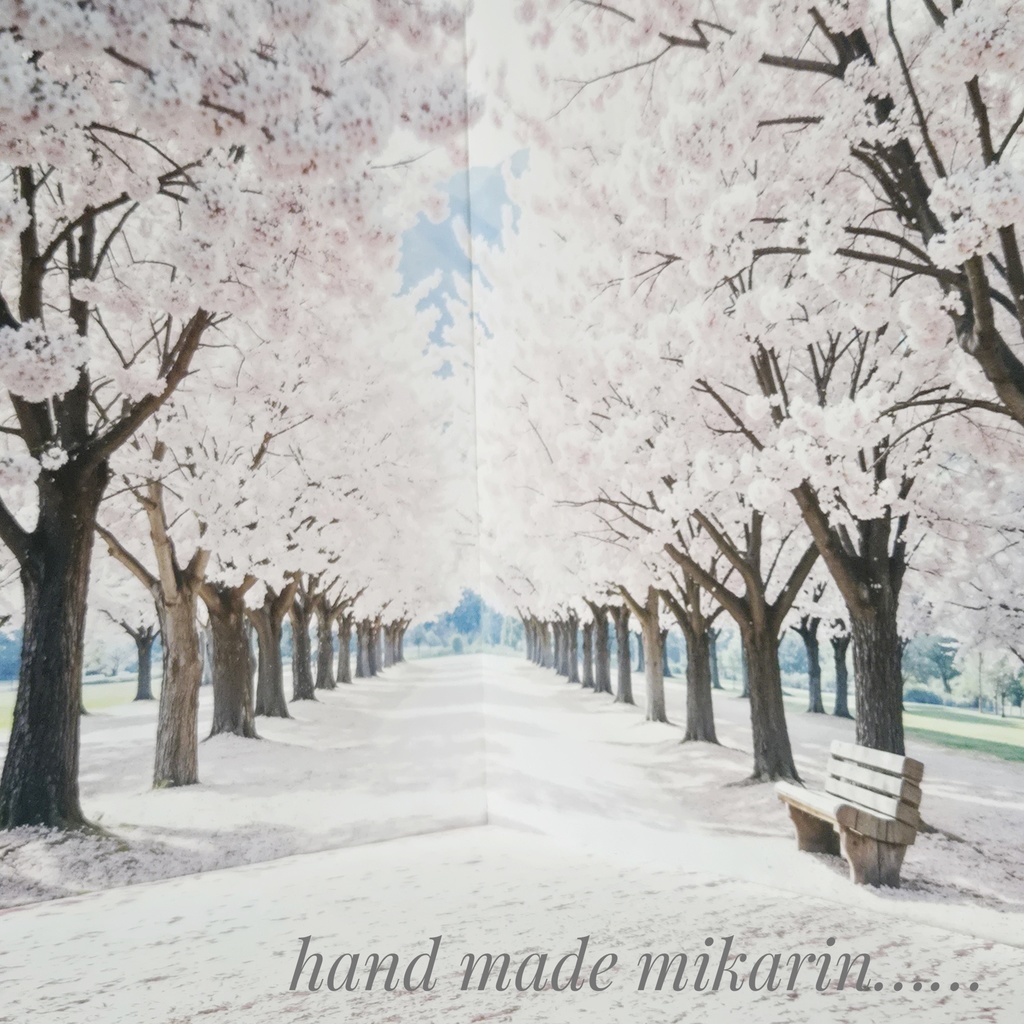 【送料込】背景撮影ボード(桜)【ドールハウス】