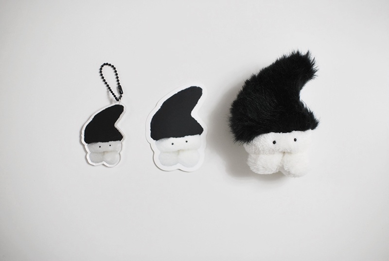 【在庫品】毛根刺激促進アクリルキーホルダー（写真左）
