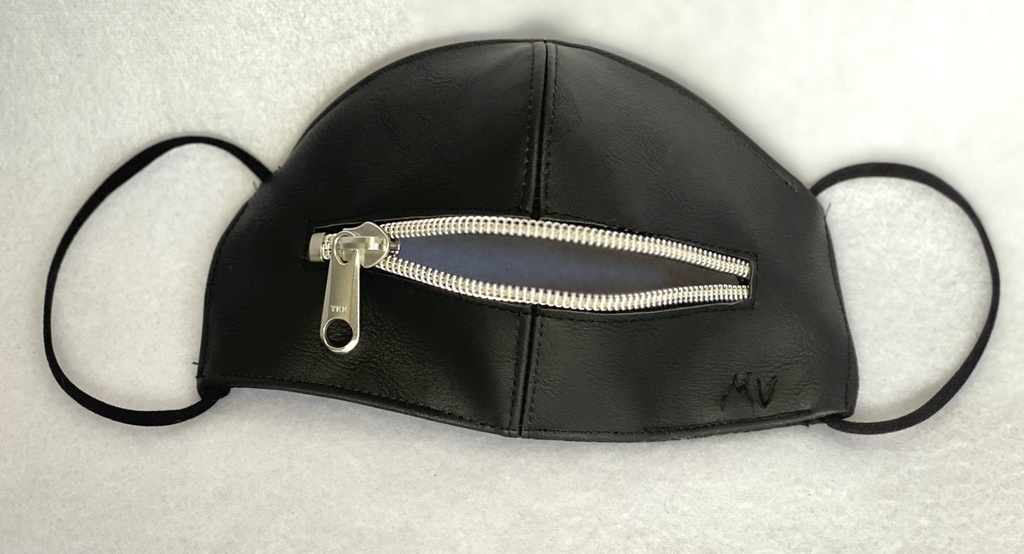 次回販売時間は12月 Mask Villainレザーマスク ファスナー付き