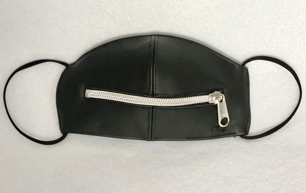 次回販売時間は12月 Mask Villainレザーマスク ファスナー付き