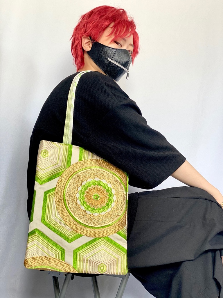 Mask Villain 和柄バッグ