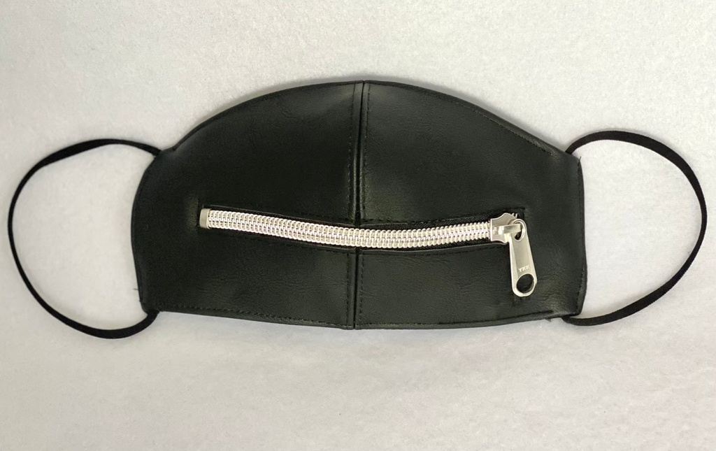 受注生産 Mask Villainレザーマスク ファスナー付